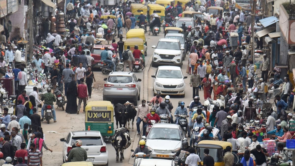 Authorities allowed the Sunday bazaar to reopen as part of relaxation in the ongoing Covid-19-induced lockdown in Bengaluru.