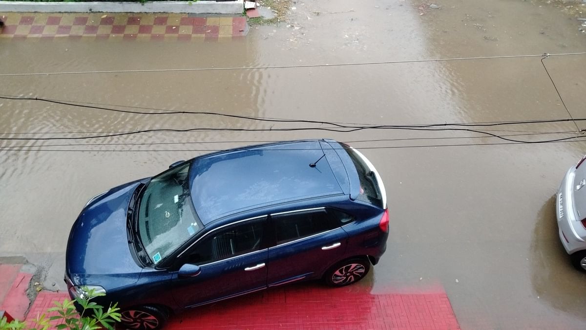 The city has received 24.8 mm rainfall on Tuesday (July 13) so far. Credit: Twitter/ashok_maroti