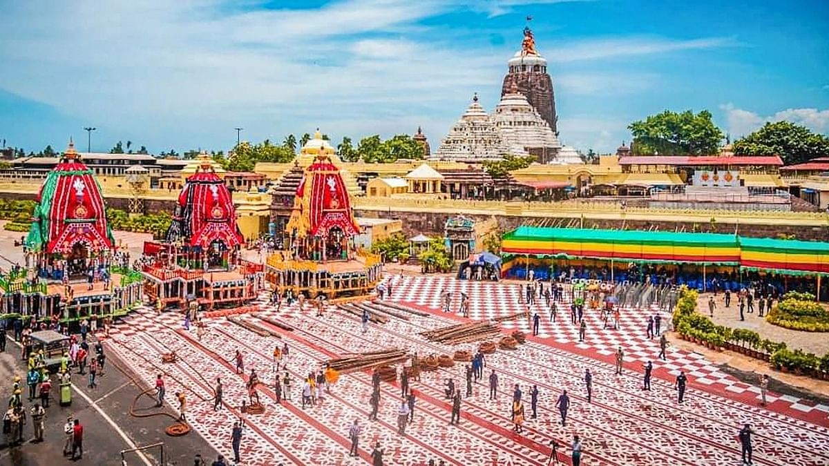 The three majestic chariots of Lord Balabhadra, Devi Subhadra and Lord Jagannath reached their destination at the Shree Gundicha Temple, about 3 km away from the main temple, much ahead of the schedule.