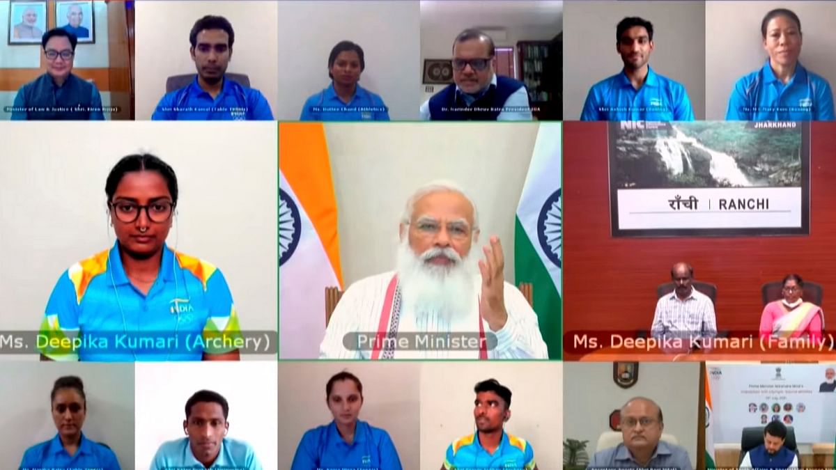 Modi called the athletes a reflection of new India said they look bold and confident ahead of the Games. He said all possible help has been extended to them through the government's target Olympic Podium Scheme (TOPS).