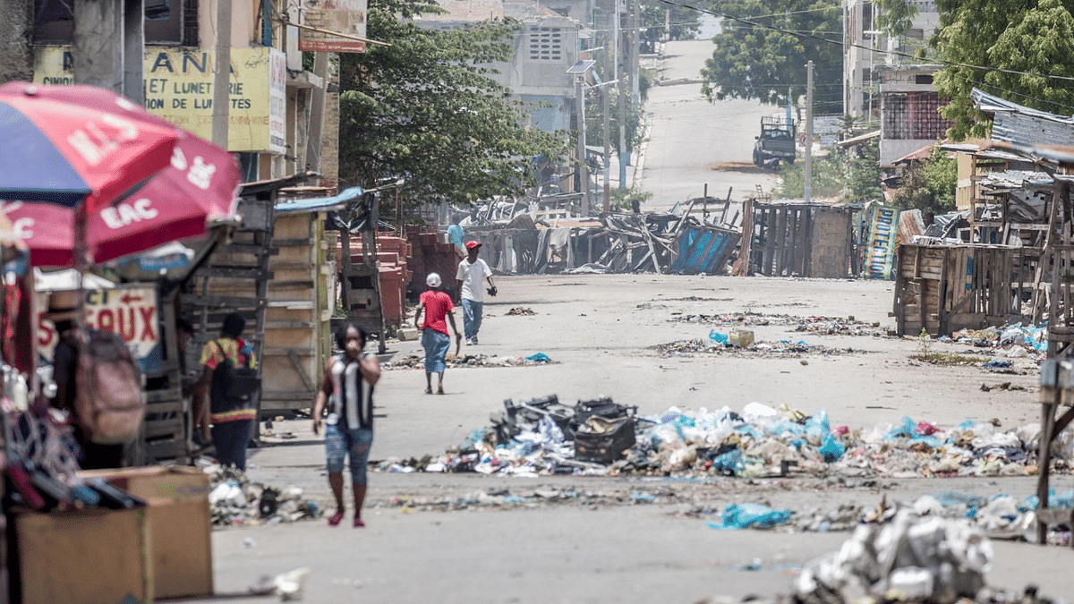 Garbage litters a street in the Bel-Air neighborhood of Port-au-Prince. Credit: AFP Photo