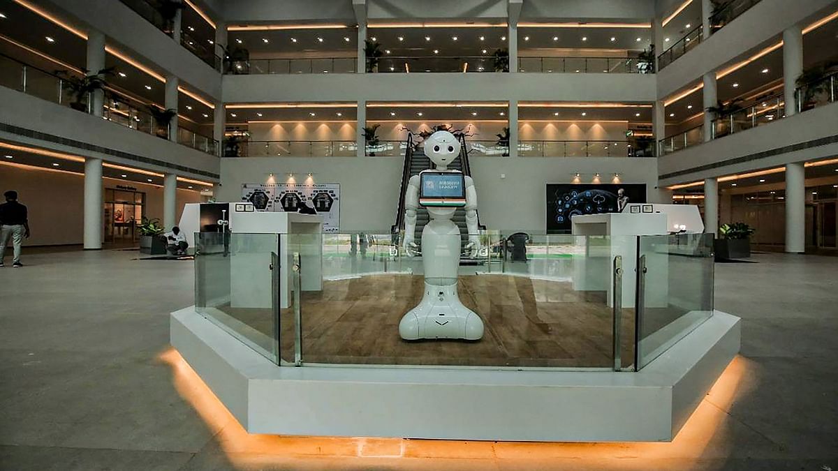 A look at the Robotic Gallery inaugurated by Prime Minister Narendra Modi in Ahmedabad. Credit: PTI Photo