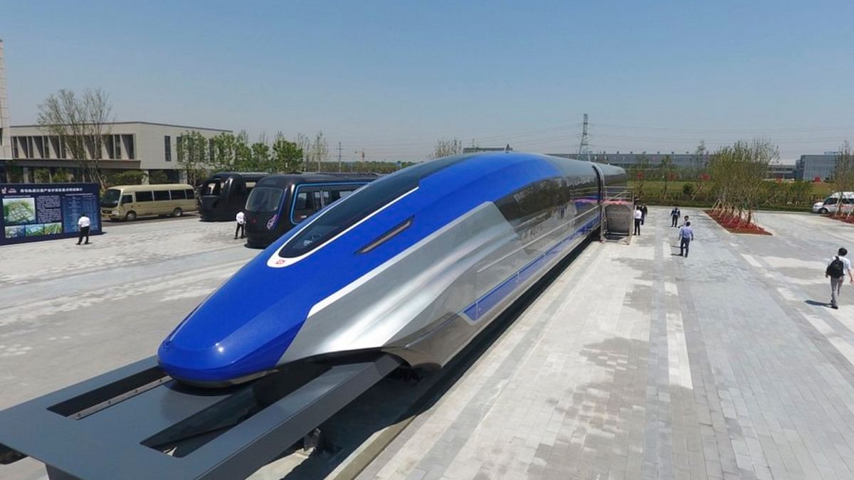 The new maglev transportation system made its public debut in the coastal city of Qingdao, China's east Shandong province, state-run Xinhua news agency reported. Credit: DD News