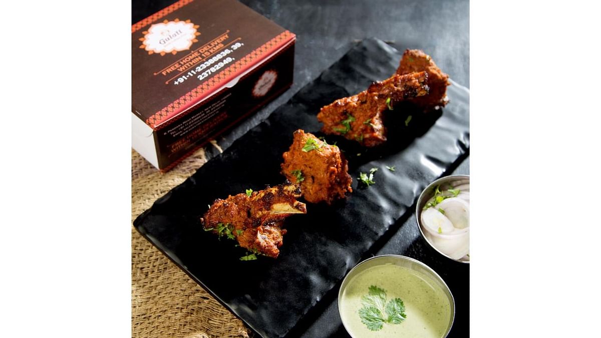 Mutton Burrah - Juicy mutton chops, marinated overnight with rich yoghurt cheese & malt vinegar dressing, roasted to perfection in the tandoor, which makes it a flavour bomb and irresistibly delicious. Credit: Special Arrangement