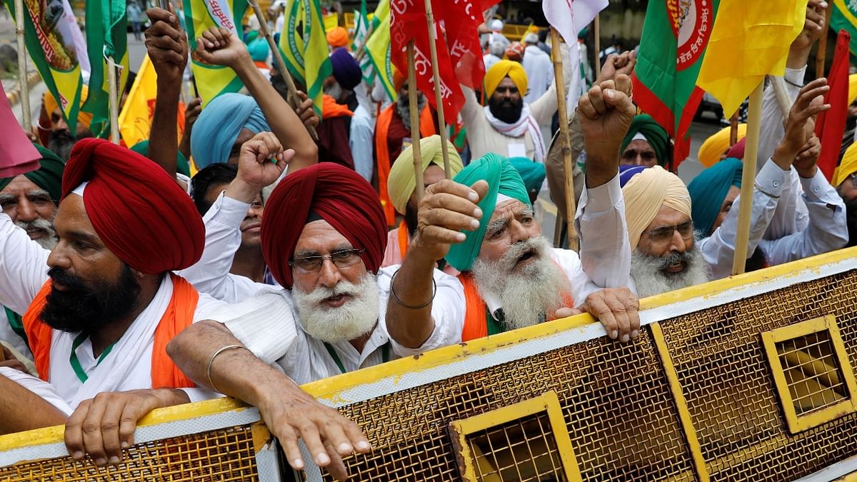 The Delhi government had granted permission to farmers to stage protest till August 9 on the condition that only 200 protestors will be present. Credit: Reuters Photo