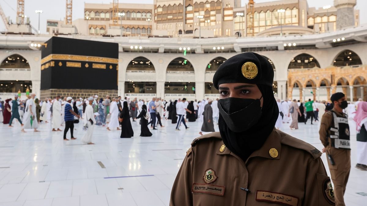 Inspired by her late father's career, Mona decided to join the military and the first group of Saudi women soldiers to work in Islam's holiest sites, where they are helping secure the haj annual pilgrimage. Credit: Reuters Photo