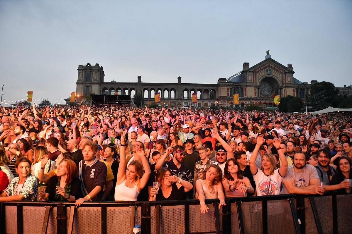 The one-day Kaleidoscope festival is set to play a full-line up in one of the first large festival events to take place in England since the lifting of almost all Covid-19 restrictions. Credit: AFP Photo