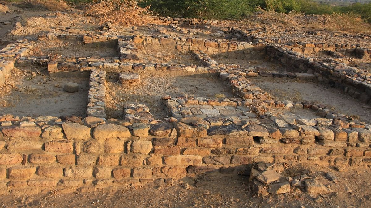 Dholavira: A Harappan-era metropolis, in Gujarat has been inscribed on the UNESCO World Heritage List. The ancient city of Dholavira is one of the most remarkable and well-preserved urban settlements dating from the 3rd to mid-2nd millennium BC.  Discovered in 1968, the site is set apart by its unique characteristics, such as its water management system, multi-layered defensive mechanisms, extensive use of stone in construction and special burial structures. Credit: DH Photo