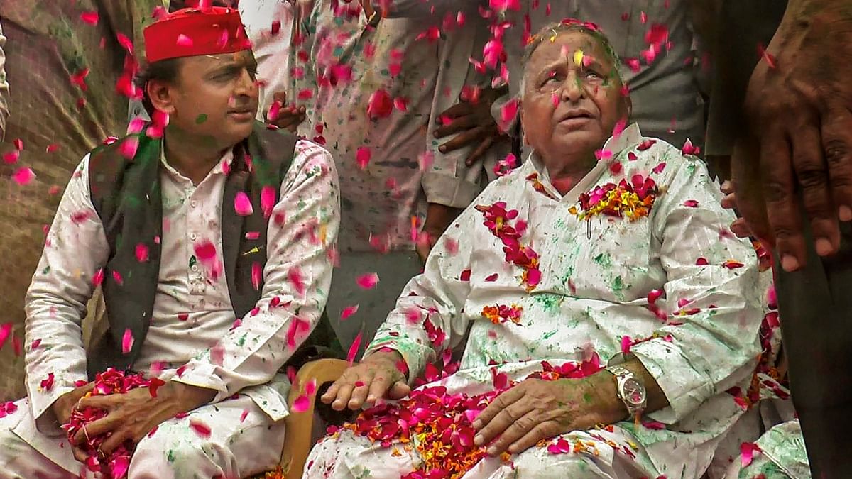 Samajwadi Party supremo Mulayam Singh Yadav served has Uttar Pradesh CM for three consecutive terms, his son followed in his father’s footsteps and held the same position from 2012 to 2017. Credit: PTI Photo