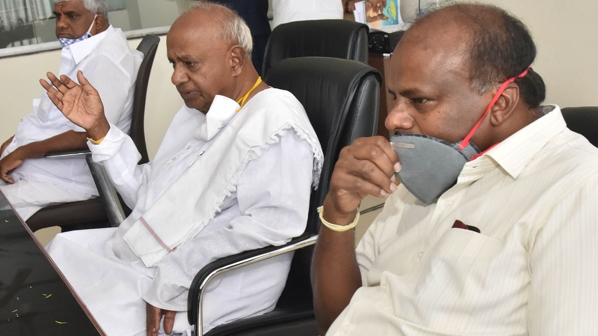 HD Kumaraswamy is another example, who also stepped into the shoes of his chief minister father HD Deve Gowda. Credit: DH Photo