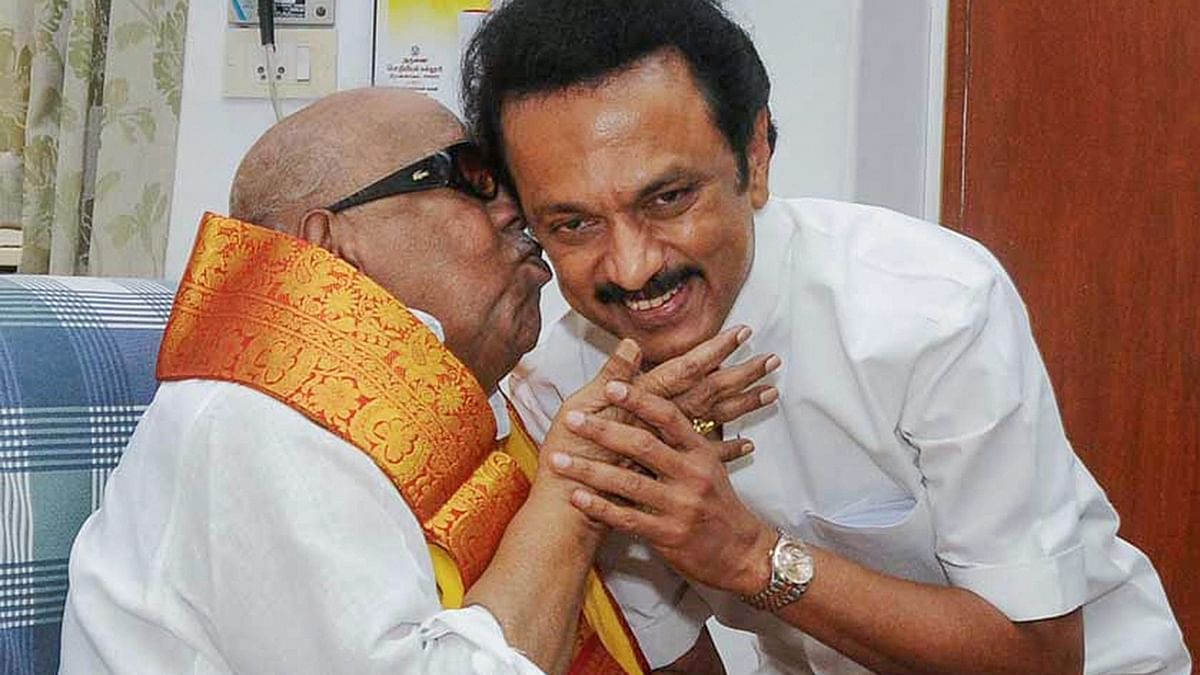 Another set of examples are DMK’s M Karunanidhi and MK Stalin. While Stalin took oath as Tamil Nadu CM for the first time in 2021, Karunanidhi has held this position for five successful terms, from 1969-2011. Credit: PTI Photo