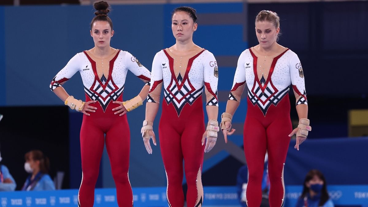 Defying 'sexualisation,' German female gymnasts opt for full-body suits at Olympics