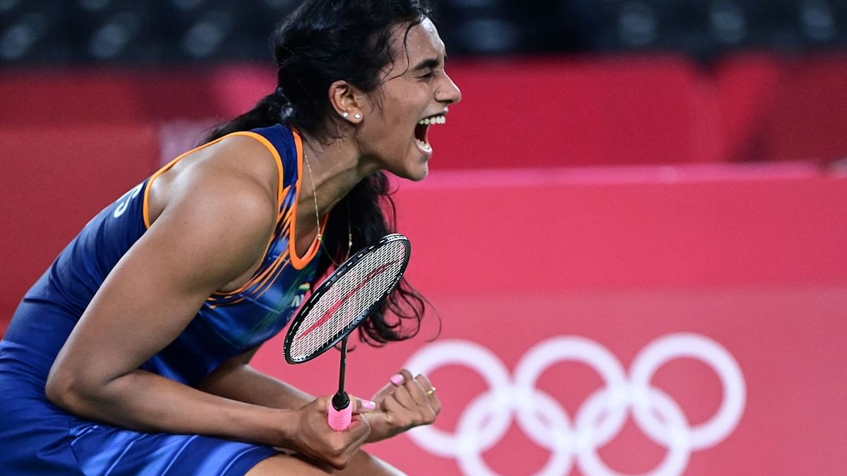 Sindhu dictated the pace and seemed in total control, starting the second game with two superb smashes for a 2-0 early lead. Credit: AFP Photo