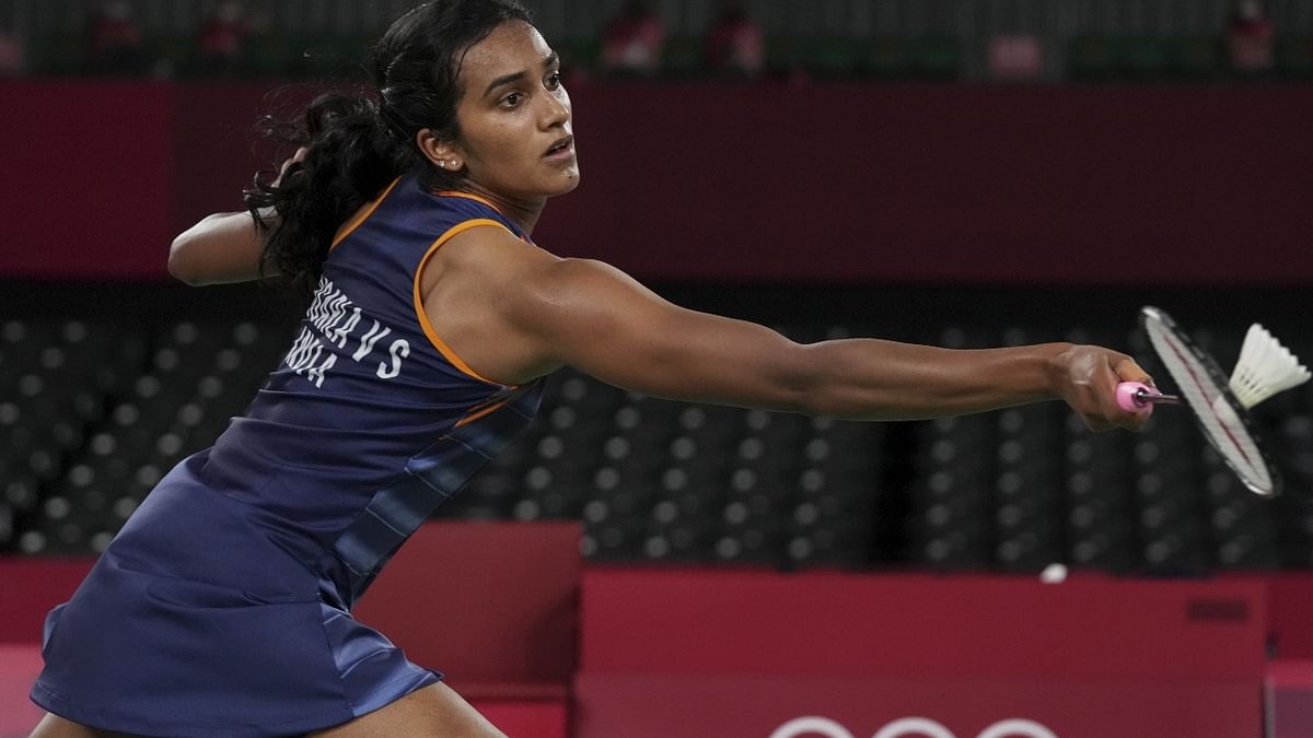 Sindhu used her fore court well and took charge of the net against Yamaguchi. Credit: PTI Photo