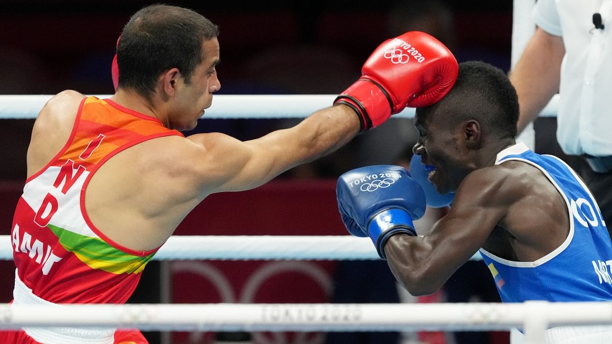 Despite this loss, the 25-year-old Panghal remains one of the best-performing Indian boxers in recent times, having secured a gold medal at the 2018 Asian Games, followed by an unparalleled silver medal at the world championships in 2019. Credit: PTI Photo