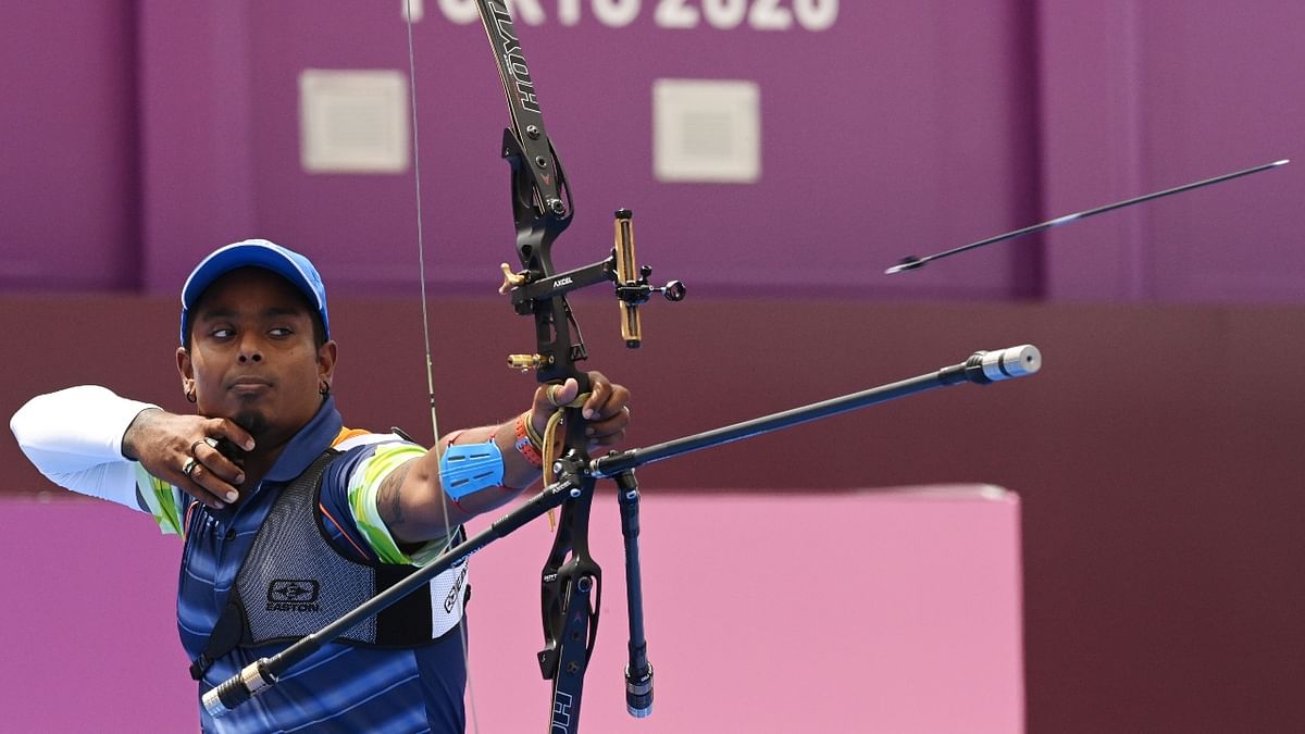India's archery campaign at the Olympics ended without a medal after Atanu Das lost to Japan's favourite Takaharu Furukawa 6-4 in an intense five-setter in the men's individual pre-quarterfinals. Credit: AP Photo
