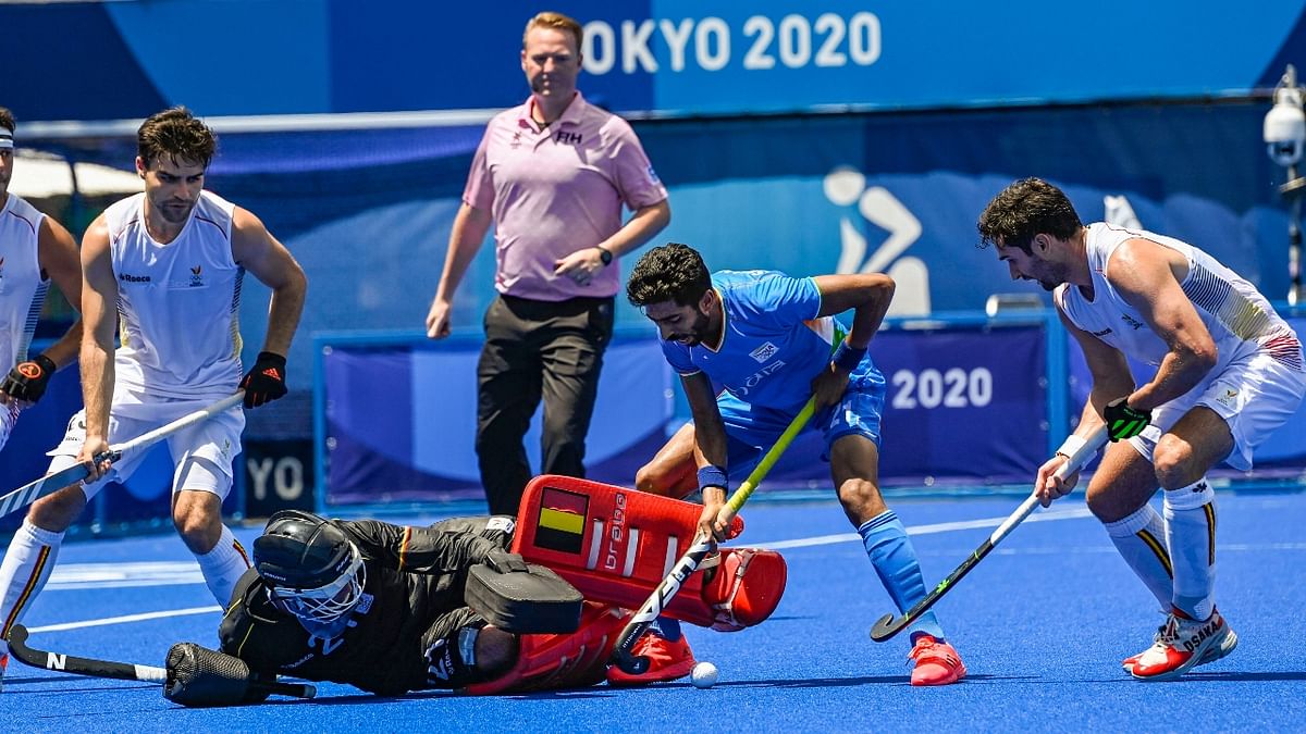 The Indian players started off well and looked to keep up good work, but lost tempo slightly in the last quarter and that is where Belgium made the most of it. Credit: PTI Photo