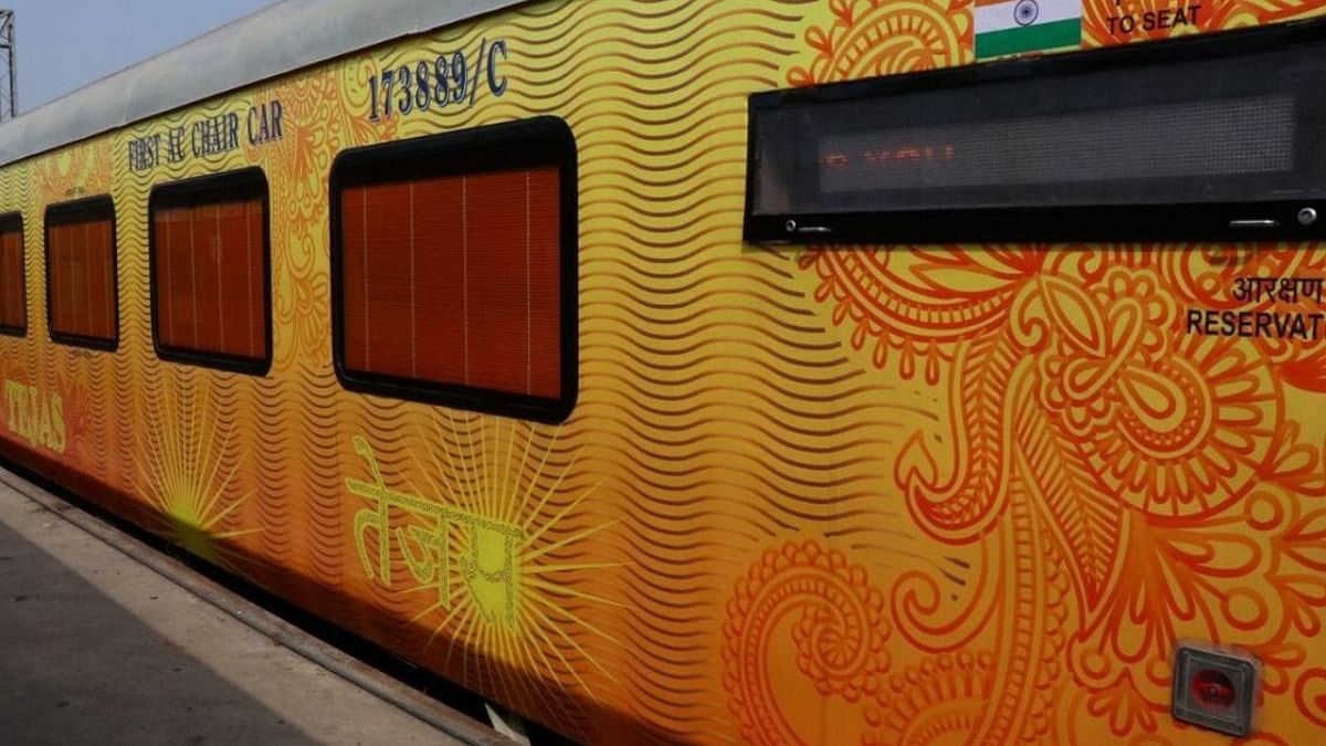 Reportedly, these trains will run four days a week. “Tejas Express Train no. 82501/82502 (LJN-NDLS-LJN) and Train no. 82901/82902 (MMCT-ADI-MMCT) have been reintroduced for booking with effect from journey date 07.08.2021,” IRCTC said in a statement. Credit: Twitter/@RailMinIndia