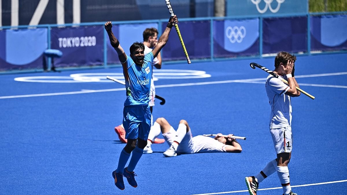 After Simranjeet equalised with a backhand shot for India, Germany kept their cool, scoring two goals to take a 3-1 lead in the second quarter. Credit: AFP Photo