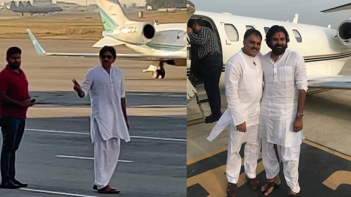Actor turned politician Pawan Kaylan also owns a private charter plane that he uses frequently for his personal and profession trips. Credit: Instagram/pawankalyan.k