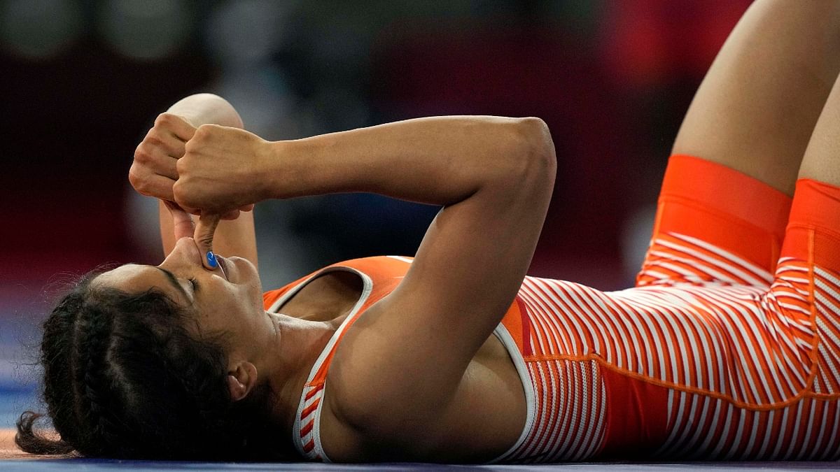 That crippled and rattled the top seed Vinesh, who is one of the strongest wrestlers in her category. Credit: AP Photo