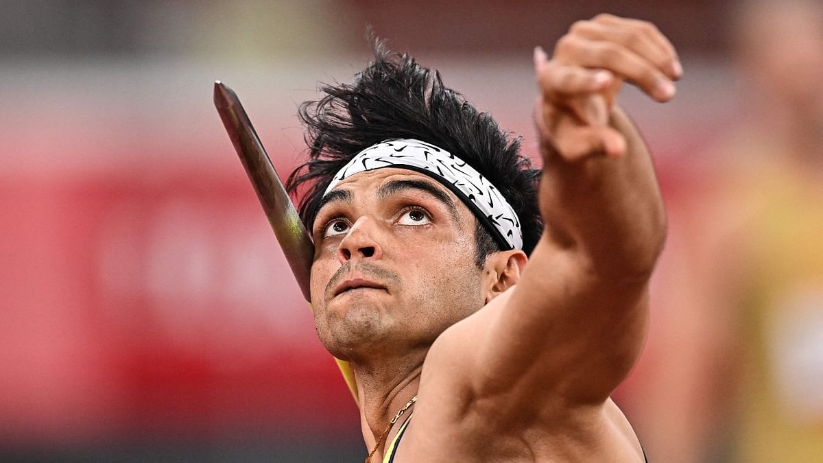 Chopra came into the final as a medal contender after topping the qualification round on Wednesday with a stunning first round throw of 86.59m. Credit: AFP Photo