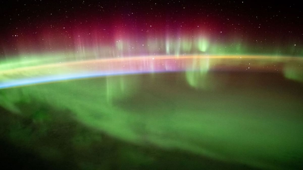 International Space Station (ISS) has shared a series of astonishing pictures from the magical aurora or the northern lights. Credit: Instagram/ISS