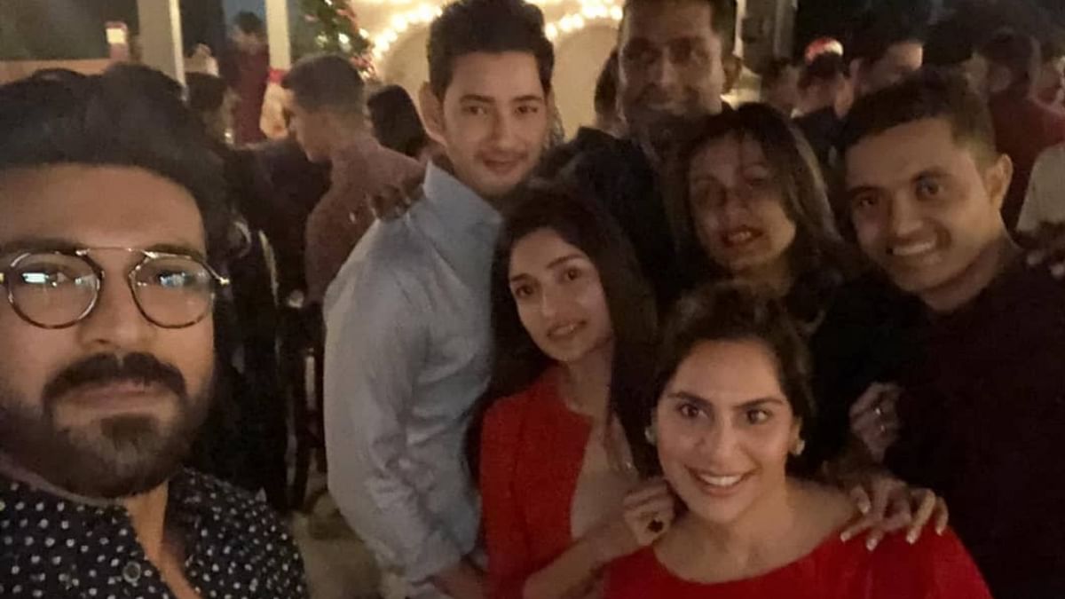 When it comes to hosting a party, Mahesh Babu supersedes all, he personally waits at entrance to receive the guests and also gives guests a warm send off by accompanying them to their cars. Credit: Instagram/urstrulymahesh