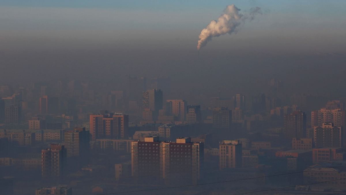 The third most polluted country is Mongolia with an average PM2.5 concentration of 62.00. Credit: AFP Photo