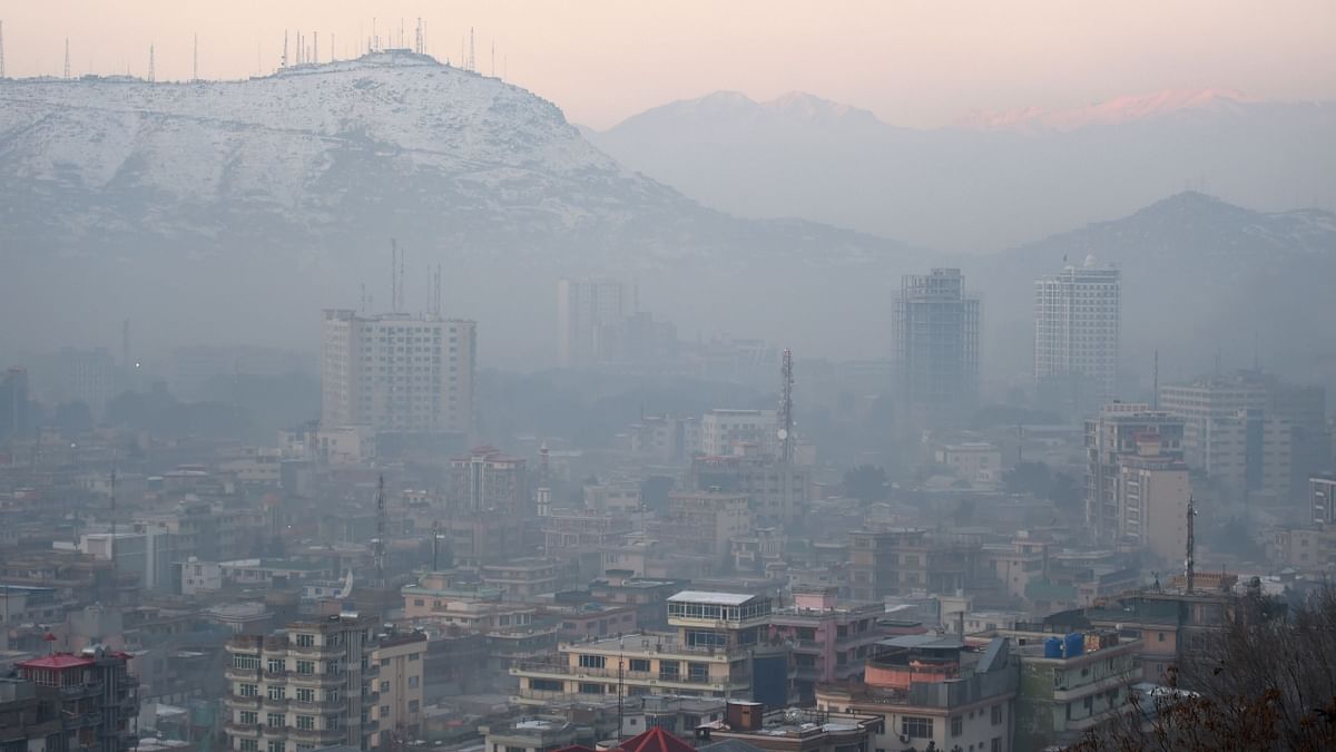 Afghanistan features fourth in the list with an average PM2.5 concentration of 58.80. Credit: AFP Photo