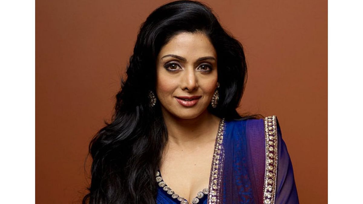 Sridevi was ranked as the highest-paid actress in the Indian cinema during the 1980s and 1990s and became the first female 'Superstar'. Credit: DH Photo