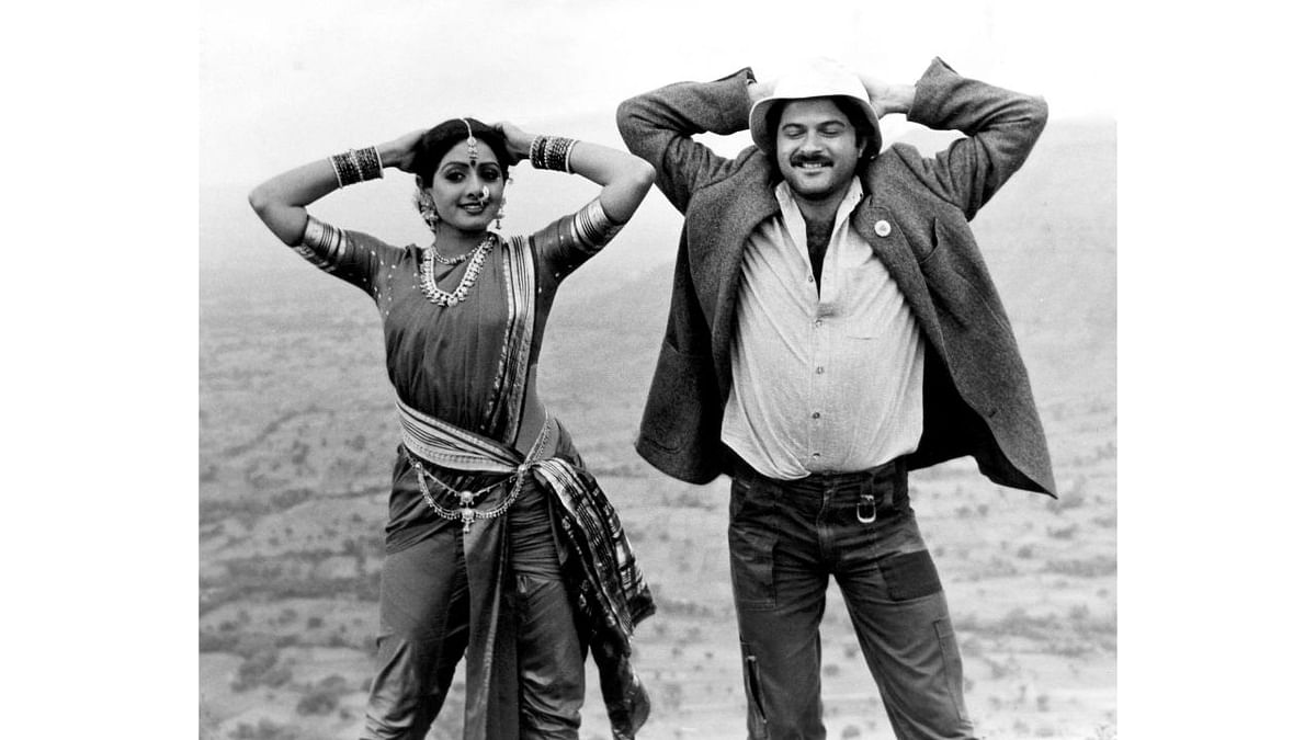Sridevi and Anil Kapoor in a still from the Bollywood film 'Mr India'. Credit: DH Photo