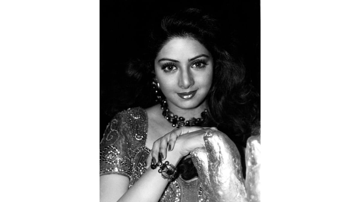 With career spanning over 5 decades, Sridevi's unparalleled talent and charm have marked her presence in the history of Indian cinema like no one else. Credit: DH Photo
