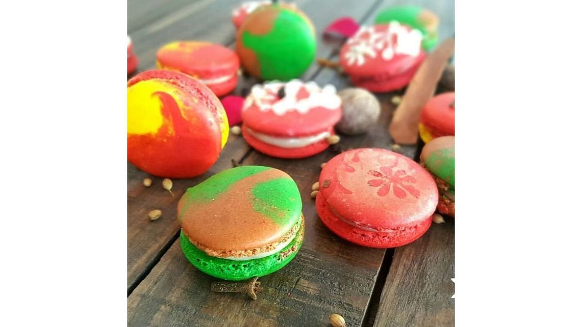 Chai Masala Macaron: Macarons are perfect tea time dessert for the ones with a sweet tooth. Indian’s favourite time of the day is tea time. So we gave it a different twist and created a Chai Masala Macaron for a blissful ‘Chai’ time. Credit: Special Arrangement