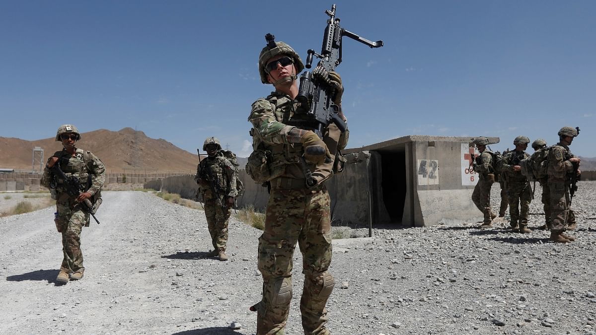 US troops patrol at an Afghan National Army (ANA) base in Logar province, Afghanistan. Credit: Reuters Photo