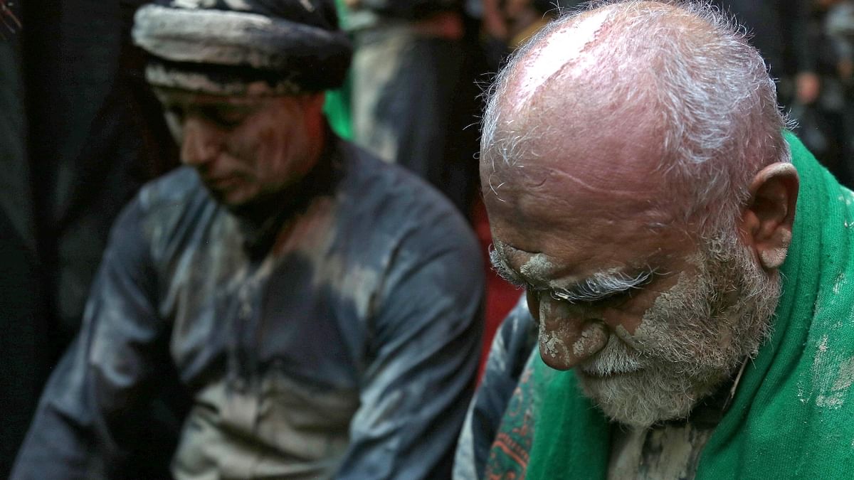 Shiite Muslims take part in a mourning procession during the month of Muharram. Credit: AFP Photo