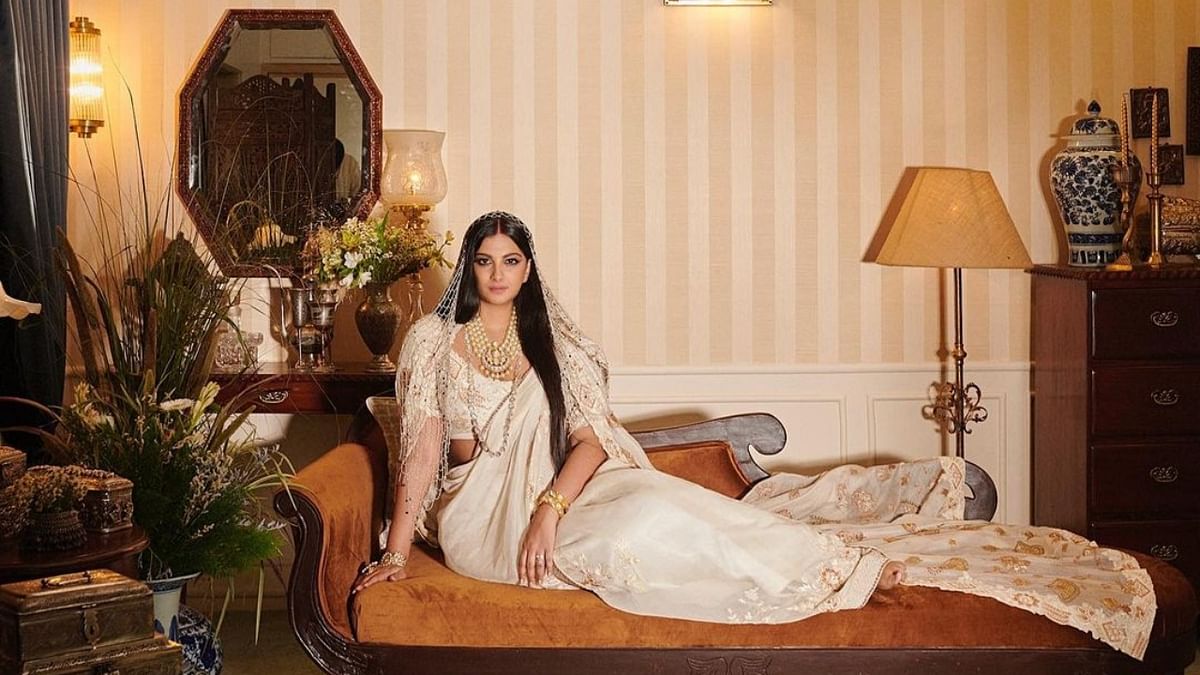 Newlywed bride Rhea Kapoor looks regal in her wedding dress. Credit: Instagram/rheakapoor