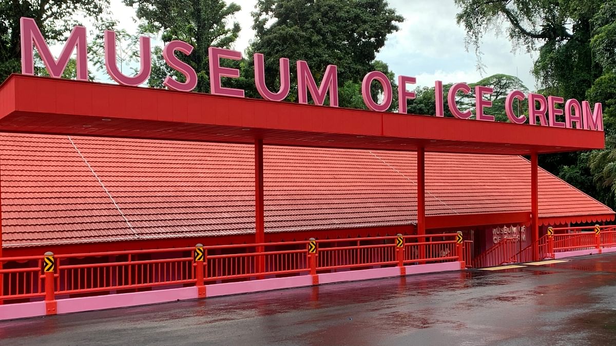 Exterior of the recently opened tourist attraction, Museum of Ice Cream, in Singapore. Its flagship New York museum is wildly popular with social media influencers and frequently attracts celebrities. Credit: Reuters Photo