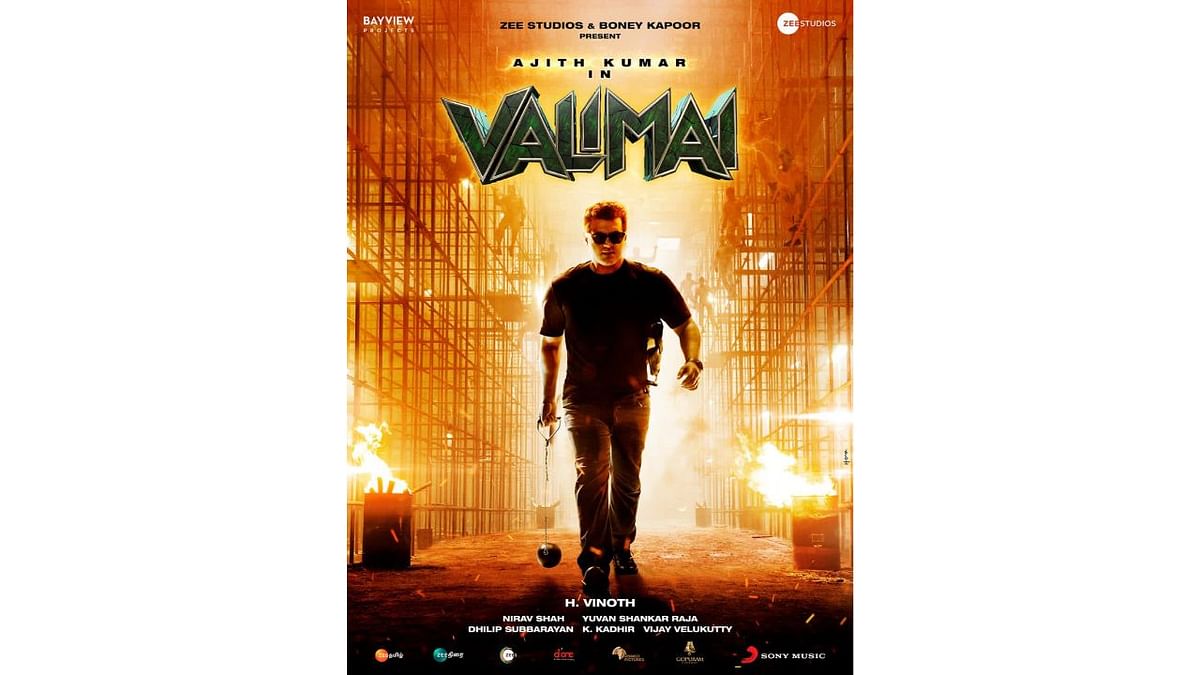 ‘Thala’ Ajith's much-hyped film Valimai was the most tweeted hashtag in India in the first half of 2021. Credit: Twitter/@BoneyKapoor