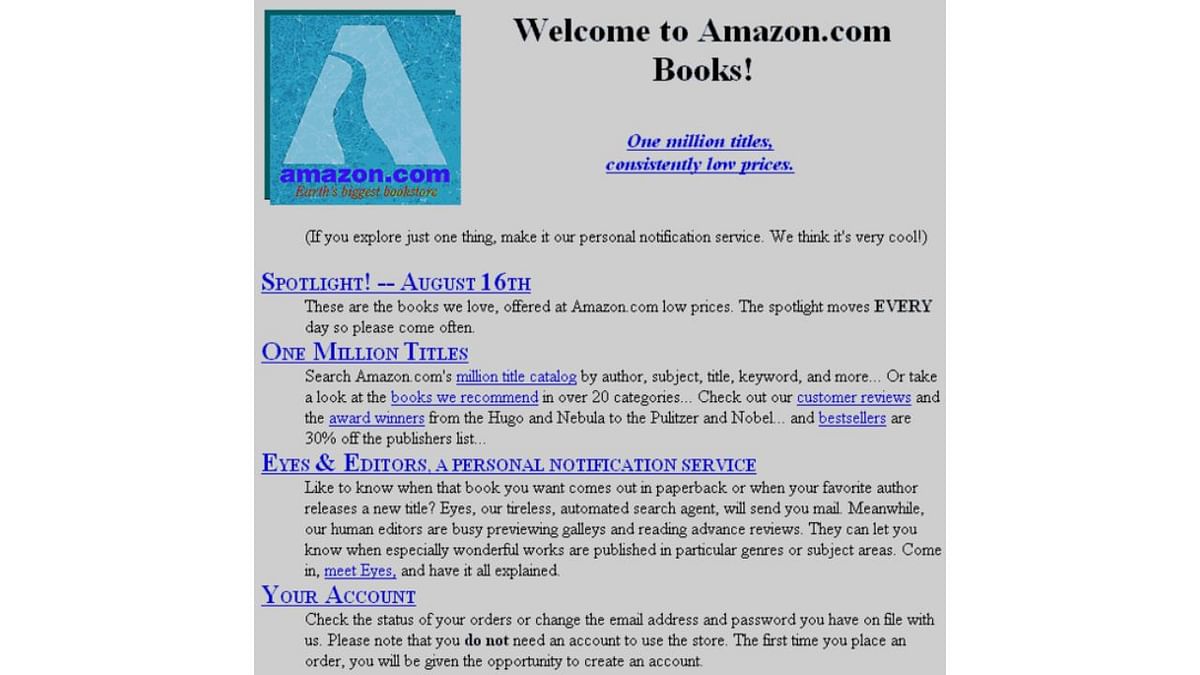 How clustered Amazon was in 1995. Credit: www.internetlivestats.com