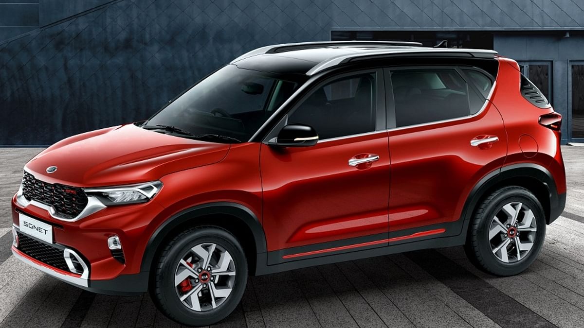 Kia Sonet: Kia India’s compact SUV, Sonet, rounds off the top 5 list. It has sold 7,675 units in July 2021. Credit: DH Photo