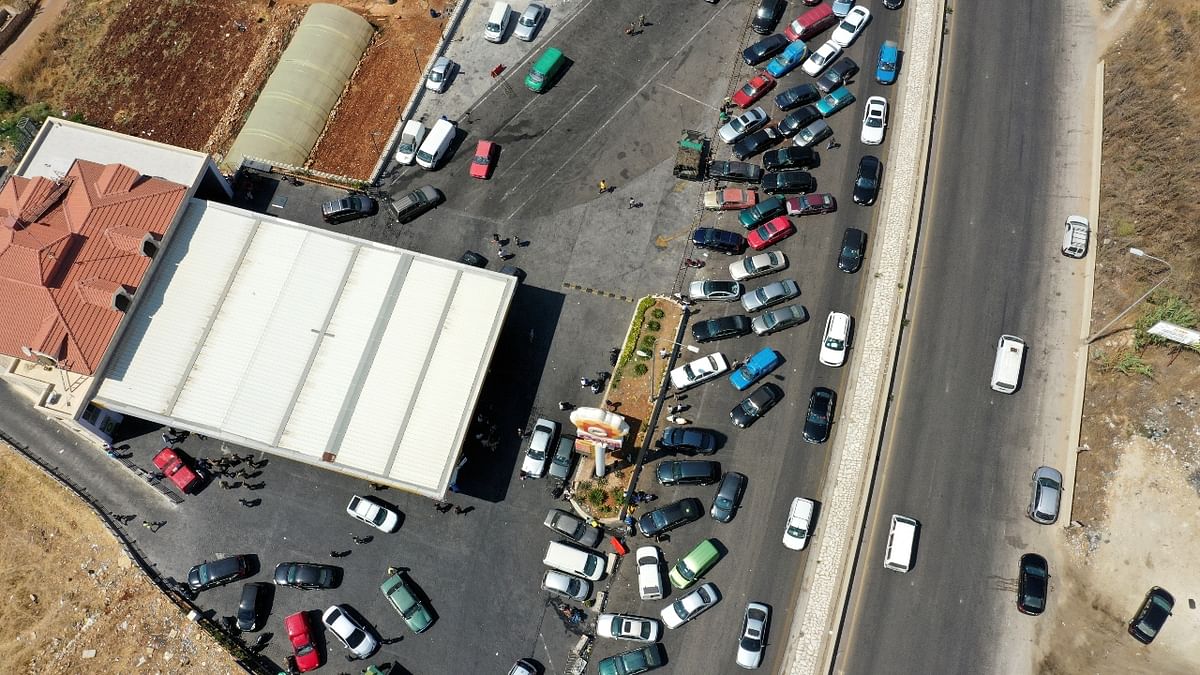 Dire shortages have seen Lebanese struggling to find enough fuel to drive to work or power back-up generators during near round-the-clock electricity cuts. Credit: Reuters Photo