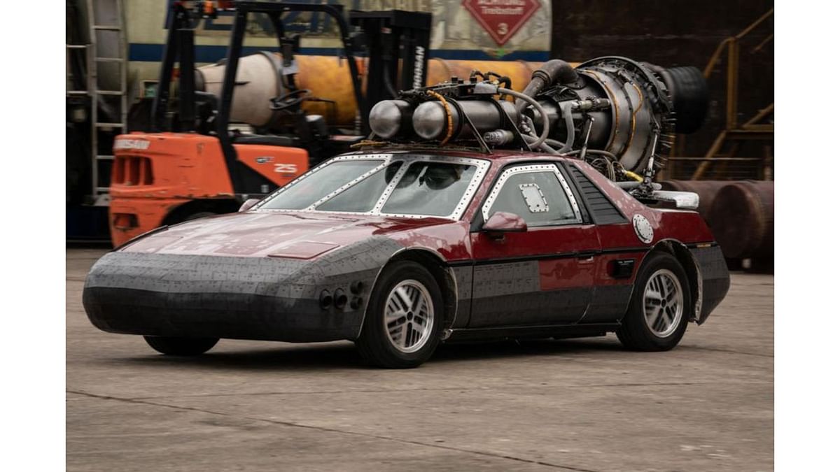 Not to miss the Pontiac Fiero, the supercar that got the maximum hype moments after the trailer was dropped on YouTube. Credit: Universal Pictures