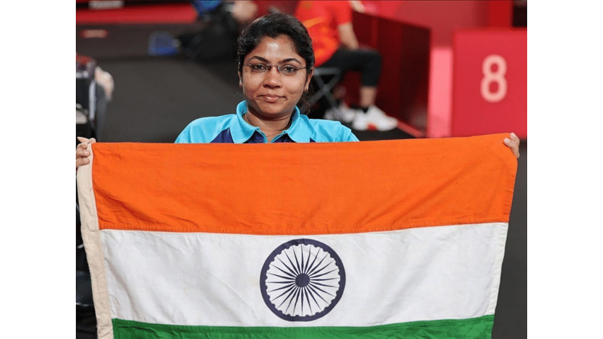 Bhavinaben Patel opened India's account at the Paralympics on Sunday and scripted history by becoming the first Indian table tennis player to secure a medal in the Paralympics after she entered the semifinals with a stunning straight-game win over world number 5 Borislava Peric Rankovic of Serbia in the women's singles Class 4 event. She won a silver medal. Credit: PTI Photo