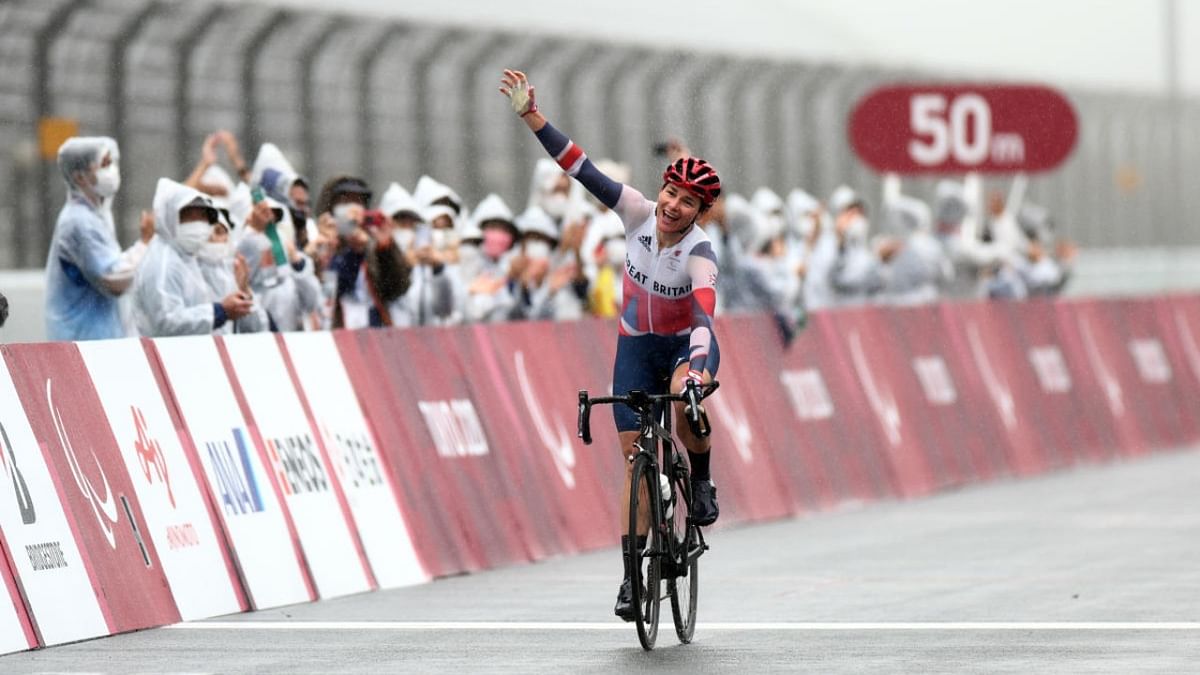 Cycling legend Sarah Storey became Britain's most successful Paralympian with her 17th gold medal, 29 years after her first. Credit: Reuters Photo