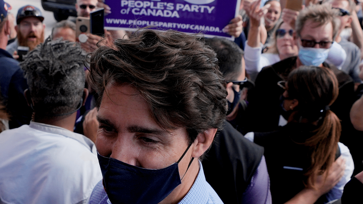 Canada's Liberal Prime Minister Justin Trudeau campaigns in Brantford. Credit: Reuters Photo