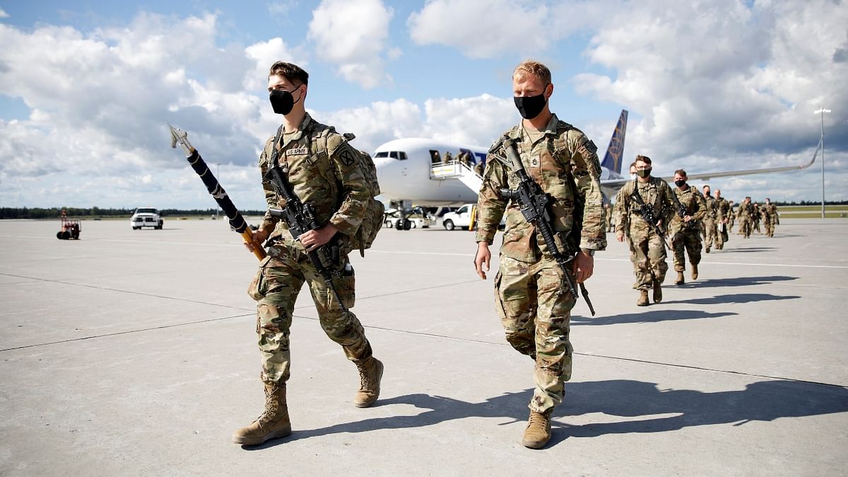 US Army soldiers return home after completing their Afghanistan mission, at Fort Drum in New York. Credit: Reuters Photo