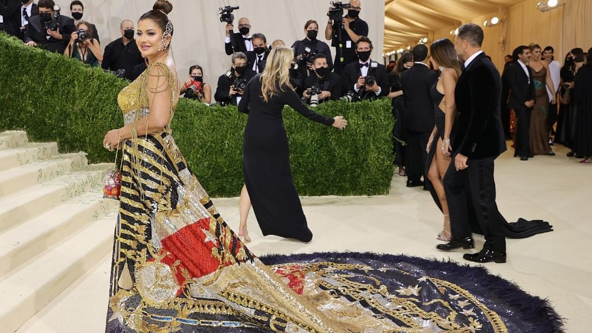 Joining the megawatt celebrities at the Met Gala 2021 was philanthropist and business tycoon, Sudha Reddy. She was the only Indian to grace the fashion’s greatest night in the US. Credit: Instagram/sudhareddy.official