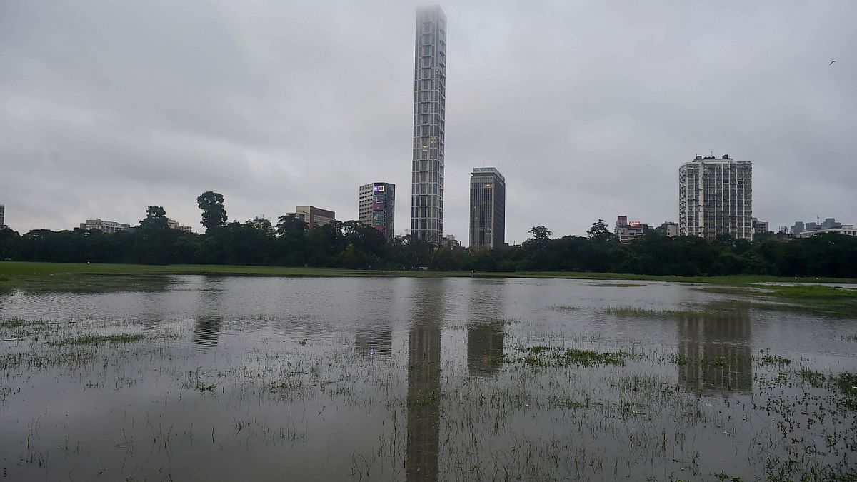 The weather office said Kolkata received 142 mm of rain in 24 hours till 8.30 am, and over 100 mm during the six-hour span from 1 am to 7 am. Credit: PTI Photo