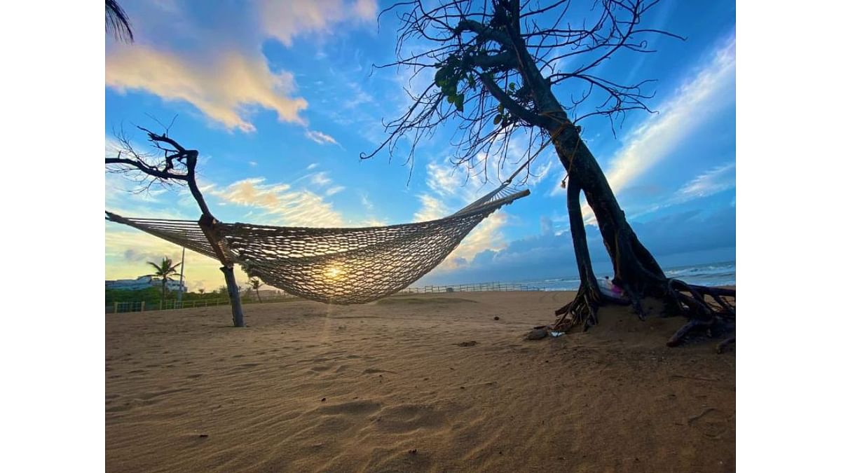 Developed as a model site, Udupi district's Padubidri Beach is one of the most beautiful and cleanest beaches in Karnataka. Credit: Twitter/@PBNS_India